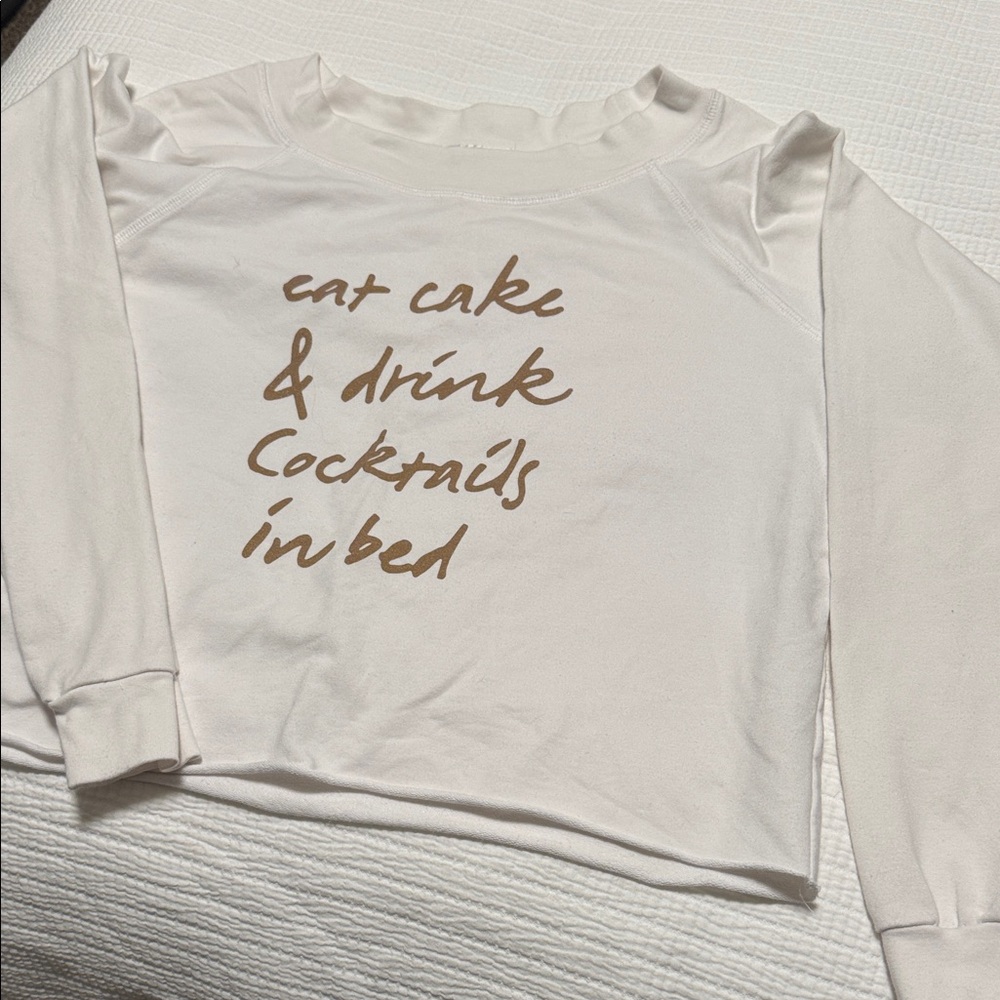 White Graphic Sweatshirt